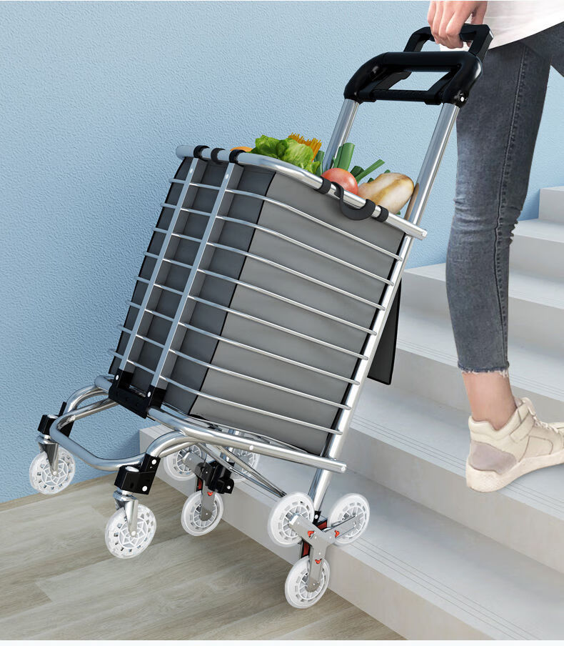 购物车买菜车小拉车手拉车爬楼折叠便携家用推车拉杆老人老年拖车