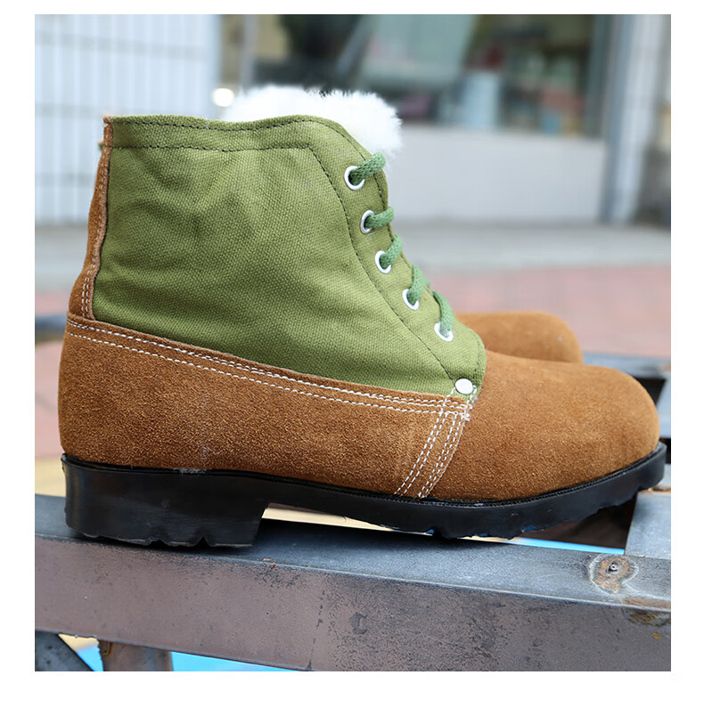 赤焰舰老式大头鞋男加厚保暖棉靴中老年人羊毛雪地靴东北大棉鞋40