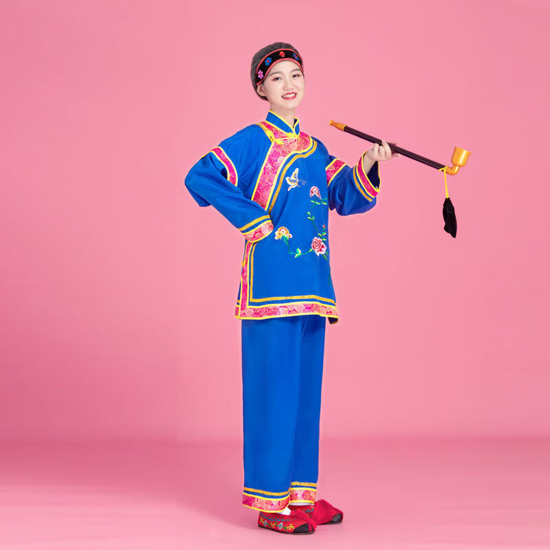 小品表演练功服学生戏剧戏曲艺考服影视道具古装媒婆服装老太太衣服