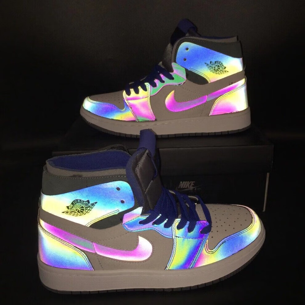 【官网推荐】aj1篮球鞋aj英雄联盟变色龙低帮高帮男学生休闲ins运动鞋