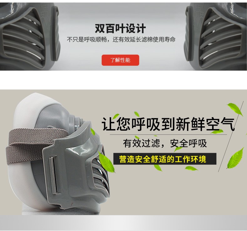 安爽利 KN95级面具 送2片滤棉+手套 图2