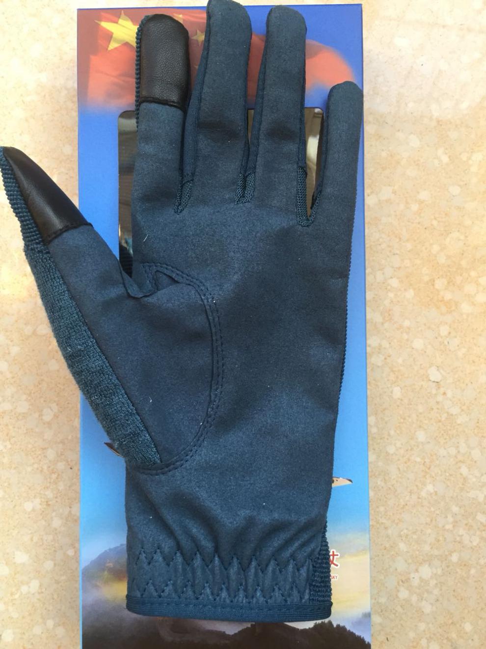 飞行员战术手套 可操作触屏飞行手套磨砂皮骑行军迷单手套男 飞行款