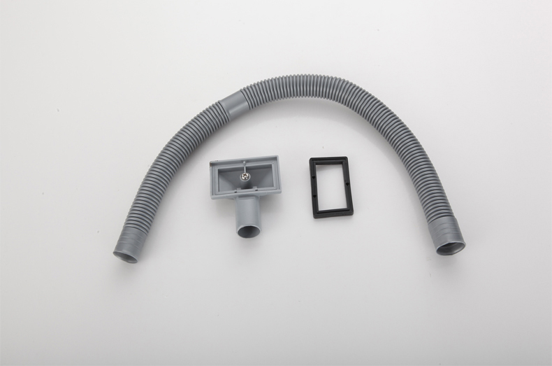 洗菜盆溢水管方形溢水接头加长软管厨房水槽配件溢水口侧漏管水槽下