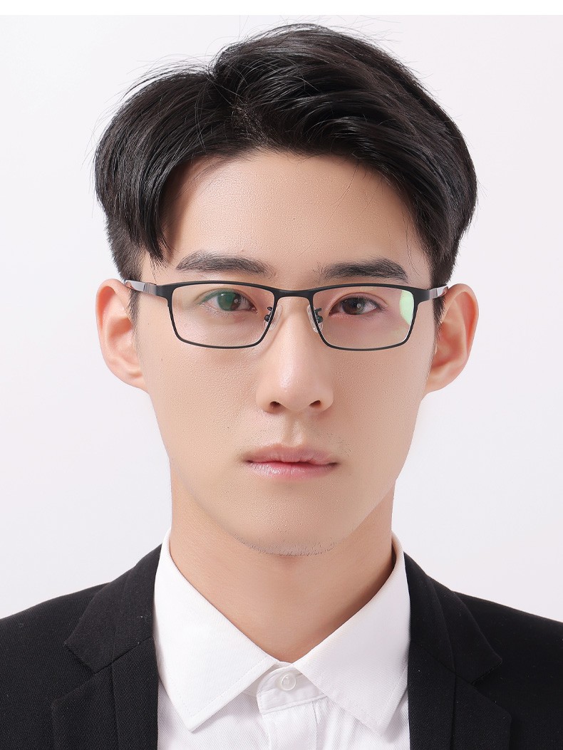 路朋(lupeng)近视眼镜男款有度数配眼镜可配度数纯钛眼镜框眼睛男近视