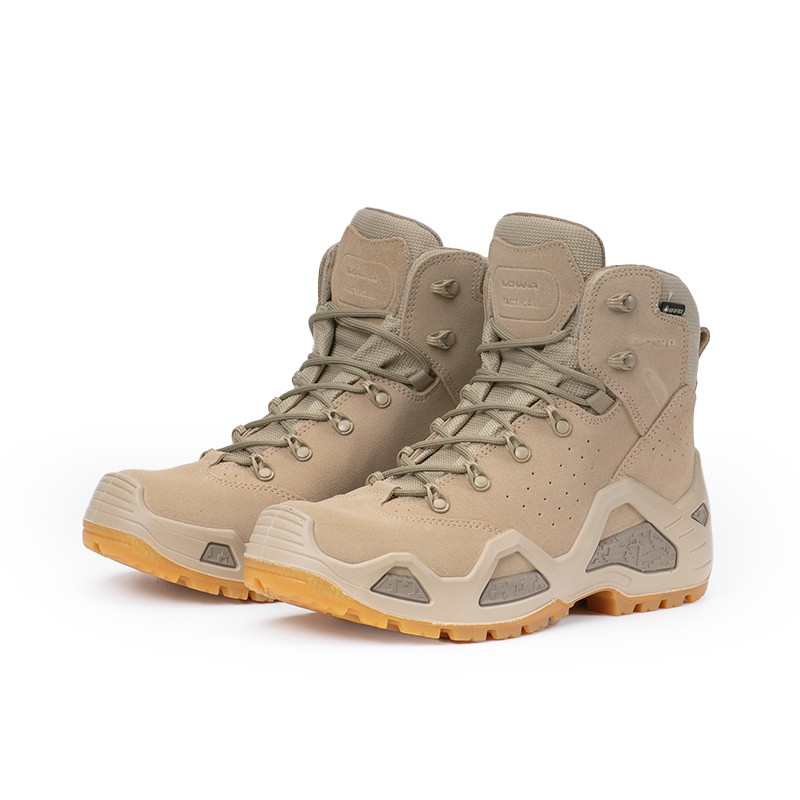 lowa户外作战靴z6sgtx男士中帮防水沙色登山鞋战术靴l310668desert沙