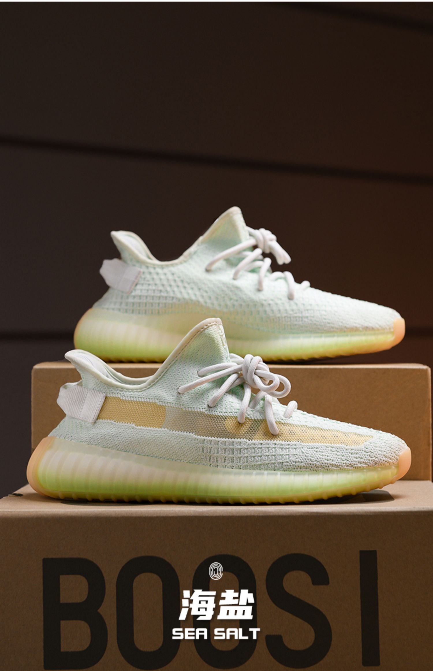 大王椰子鞋350网红男女鞋夏季透气莆田旗舰店网面运动鞋子男 草绿色