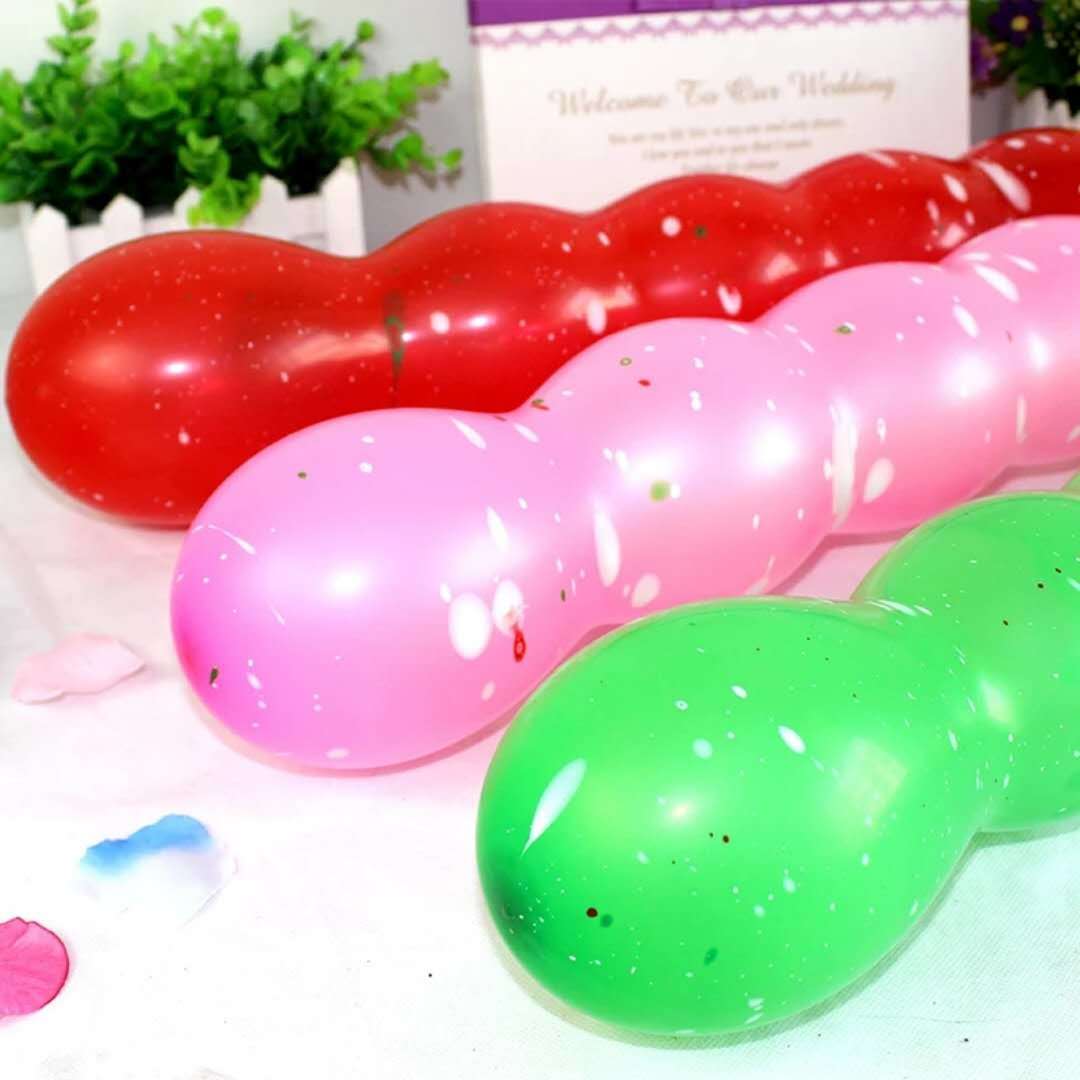 加厚大八节气球葫芦特大甩花八节气球地推小礼品生日酒吧派对装饰 50