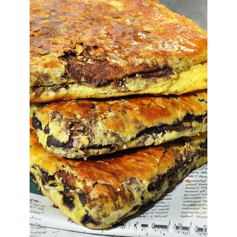 内蒙古特产呼市焙子饼三角玫瑰红糖甜散装烧饼混糖老式180g bt三角