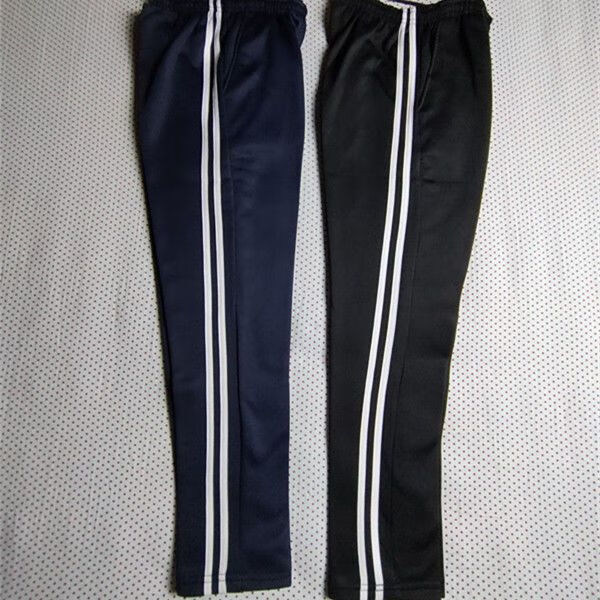 初中生高中生校裤小学生冬天春秋裤子加绒加厚中小学校裤校服两条杠藏