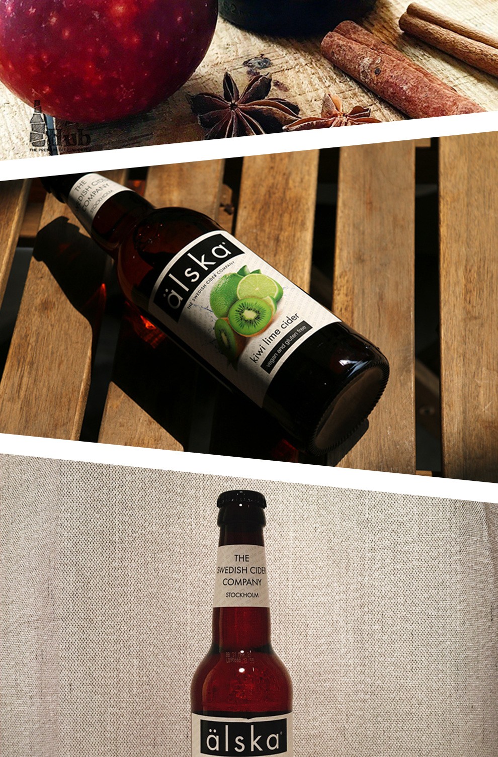 英国艾斯卡alska进口水果啤酒330ml6瓶装混合口味女士西打酒百香果味