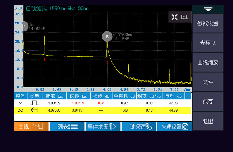 泽玥otdr光纤测试仪断点测距仪光缆故障检测仪寻障仪光时域反射仪zeye