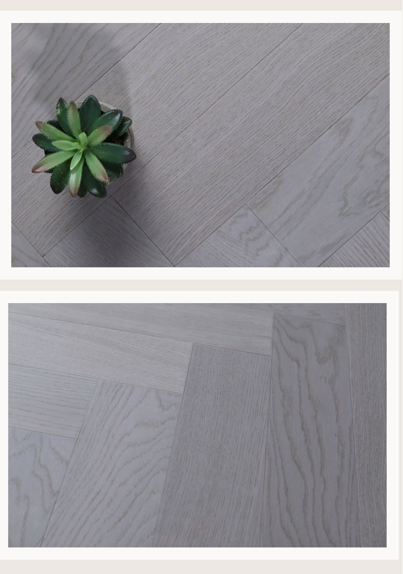 a圣象地板 多层实木复合人字拼灰色个性拼花环保耐磨卧室客厅木地板裸