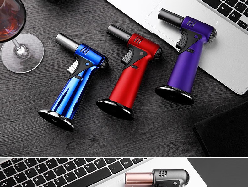 创极者 大火力喷枪直冲蓝焰喷火枪 雪茄打火机 户外烘焙喷枪可调节