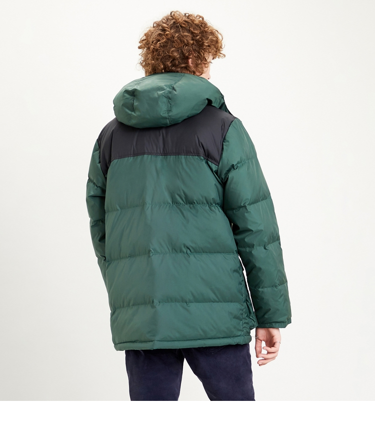 levis李维斯男士拼色连帽羽绒服levis278450001拼色l