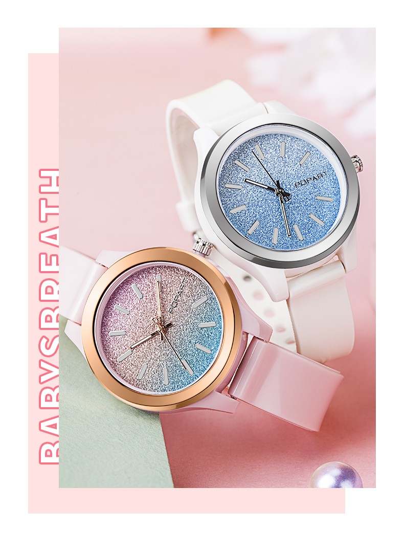 popart博艺 手表女韩版防水简约石英表可爱少女夜光指针儿童初高