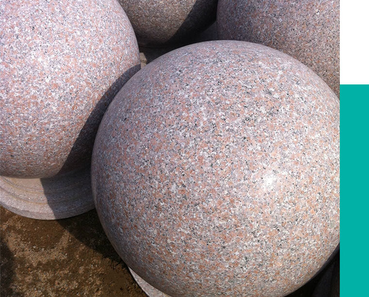 路障石球墩大理石头圆球花岗岩阻车路障停车场挡车球挡路拦路户外