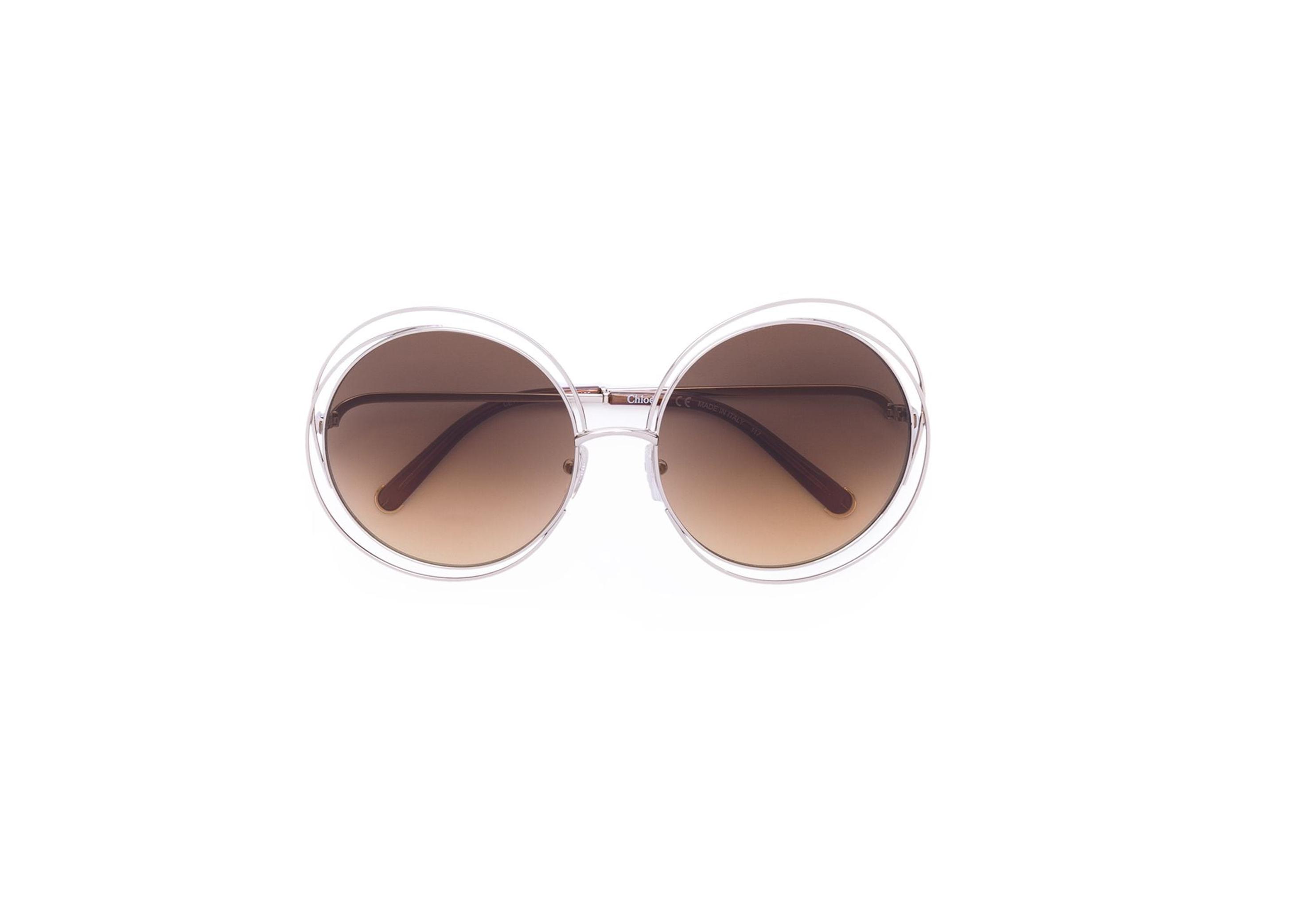 蔻依(chloe)女士carlina太阳眼镜 金色 58【图片 价格 品牌 报价】