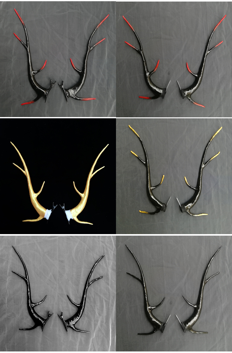 龙角发饰龙女头饰龙王鲛人汉服配饰古装人鱼cos敖丙古风龙母发夹蓝色