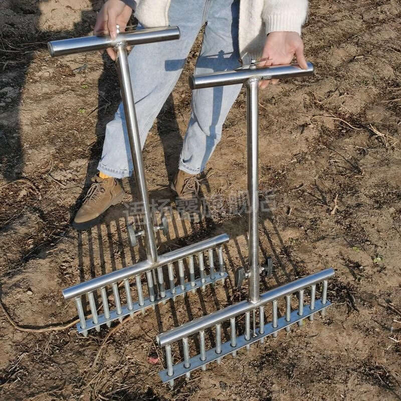 【闪电发货】移苗玉米器 栽葱神器葱栽子大葱叉子自动打孔工具洋葱