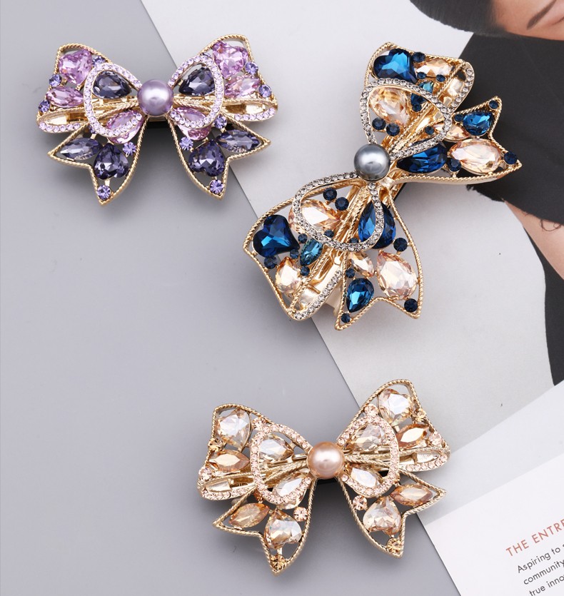 火之灵发夹后脑勺高端发饰品头饰气质发卡女一字夹后脑勺卡子马尾夹头