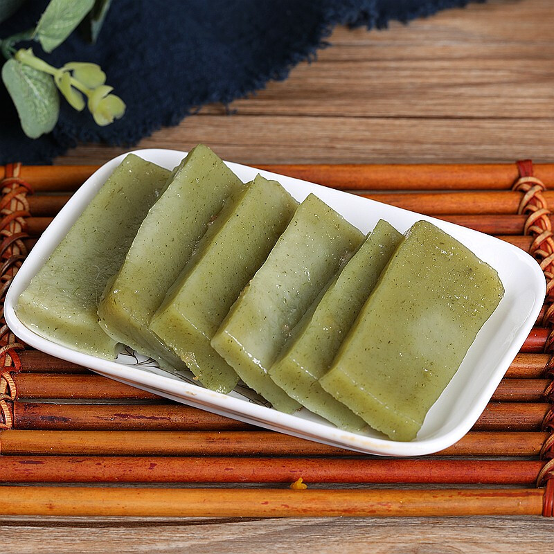 茶叶青糕松阳特产艾草糕竹花香传统糕点农家手工早餐点心采薇美食900g