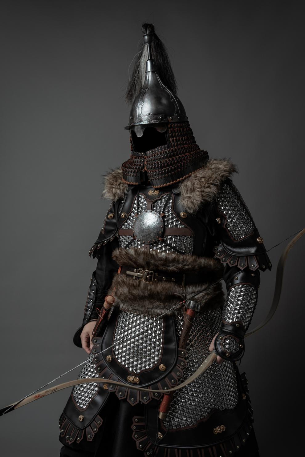 甲胄铠甲宋 明扎甲 札甲 甲胄 真人可穿 中式盔甲 将校 小码黑札甲