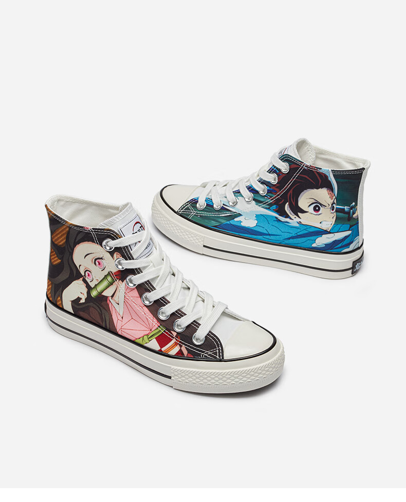 【鬼灭之刃系列】热风学院风帆布鞋女2021年春季新款女士时尚休闲鞋