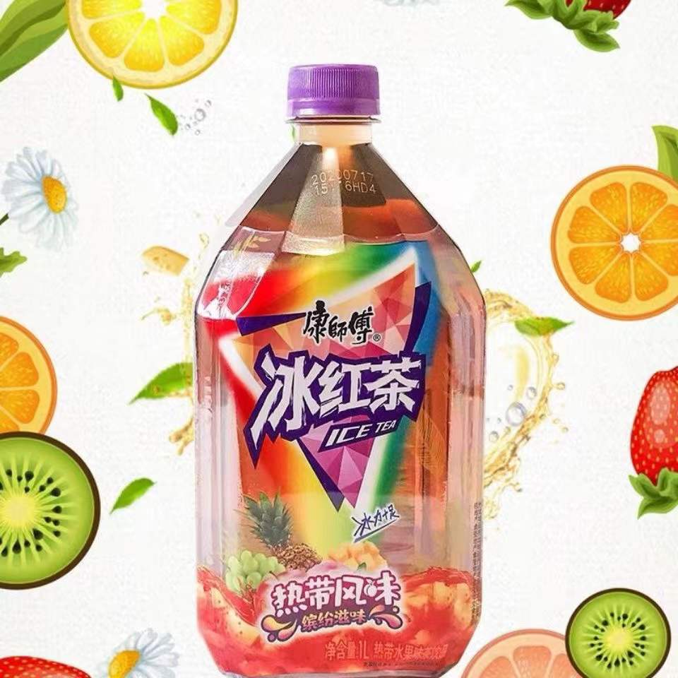 康师傅热带风味冰红茶1l*12瓶/箱 新日期 箱 新日期【图片 价格 品牌