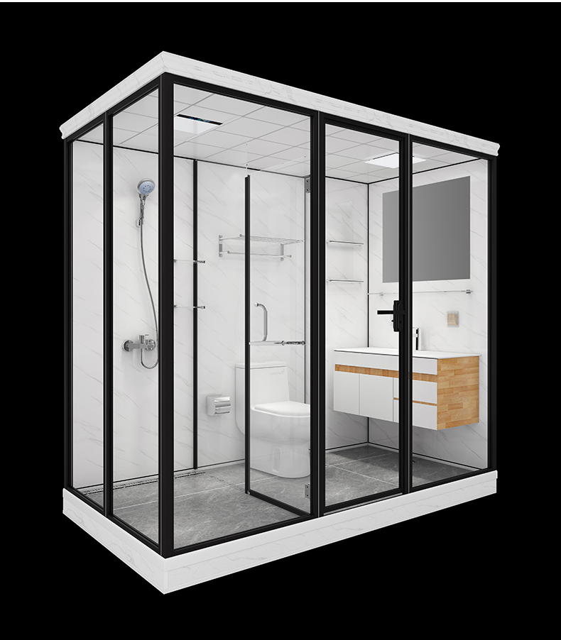 雅乐lm896整体卫生间一体式集成淋浴房干湿分离日式厕所宾馆宿舍浴室