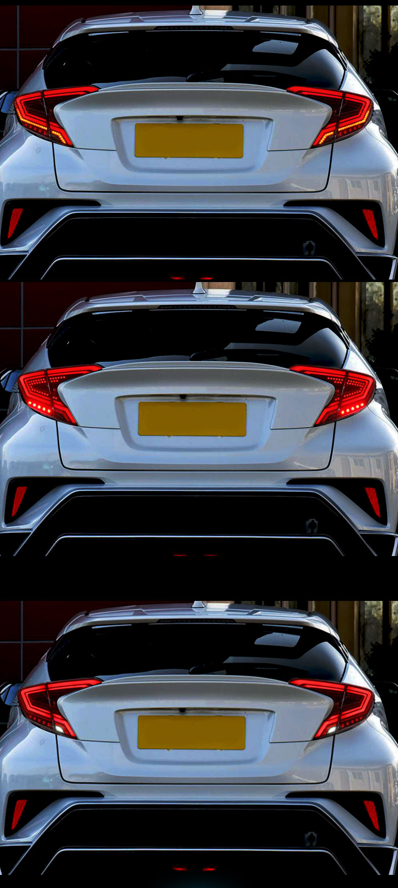 适用于丰田奕泽chr尾灯总成led后尾灯总成chr尾灯总成流水转向灯改装