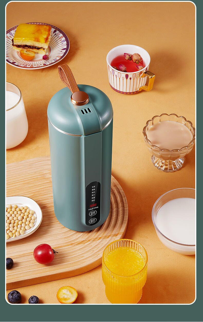 惠妈家用迷你豆浆机小型破壁机加热便携式一人12人免过滤多功能果汁