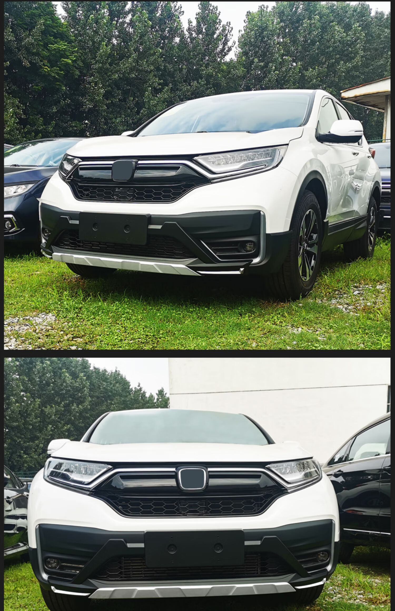 适用于东风本田21款crv前后保险杠改装大包围原厂前后杠防撞护杠 前后