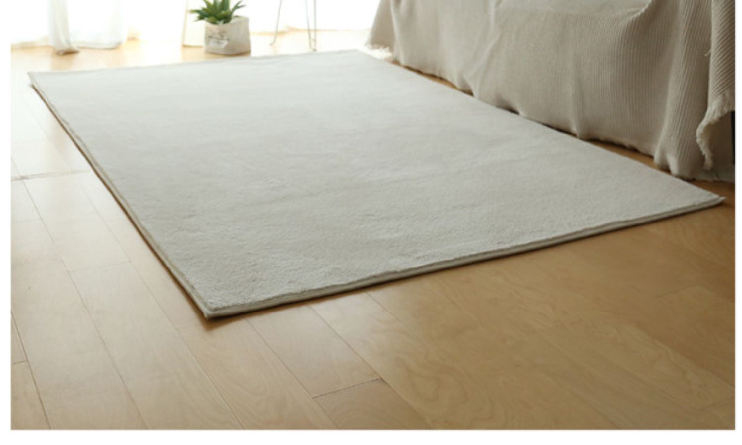 地毯客厅纯色简约沙发茶几地毯加厚床边毯房间满铺家用卧室地毯浅粉色