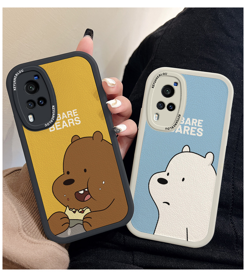 芒多智趴趴熊适用vivox60手机壳新款女高端x60pro时尚外壳曲屏版超薄
