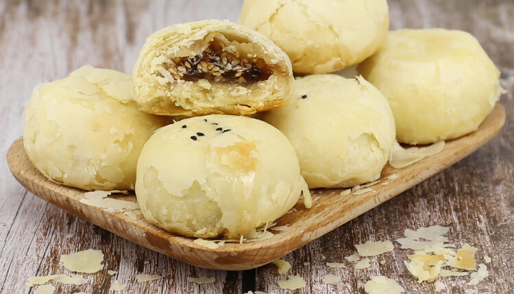 新密大隗荷叶饼 新密特产河南大隗荷叶饼休闲点心糕点24枚约3斤 蜂蜜