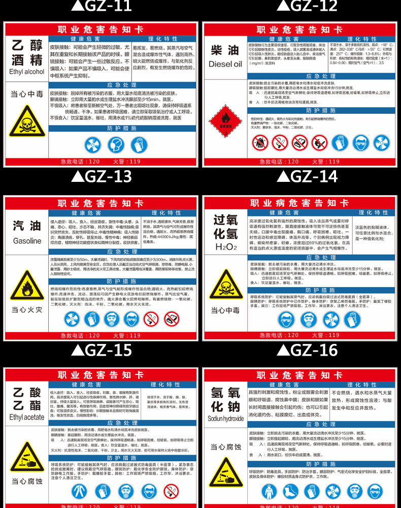 放假氨職業危害告知卡粉塵噪聲氨氣氨水氨溶液檸檬酸職業病危害告知牌