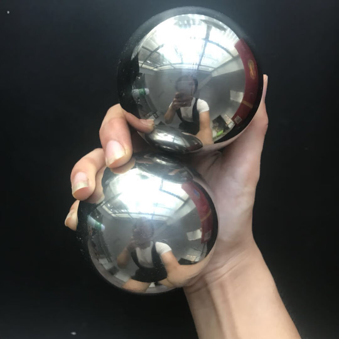 实心50mm 60m轴承钢 健身钢球 大钢珠手玩球 老年人保健球 锻炼球 一