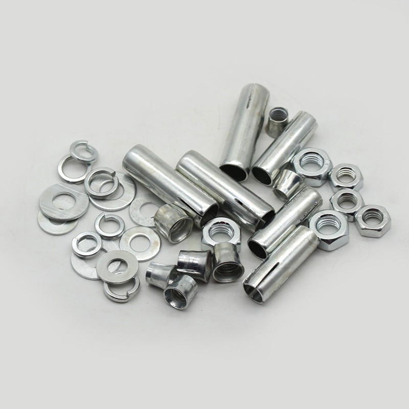 吊顶吊筋丝杆组合三件套膨胀管膨胀螺丝拉爆胀管皮681012 m6 *0.