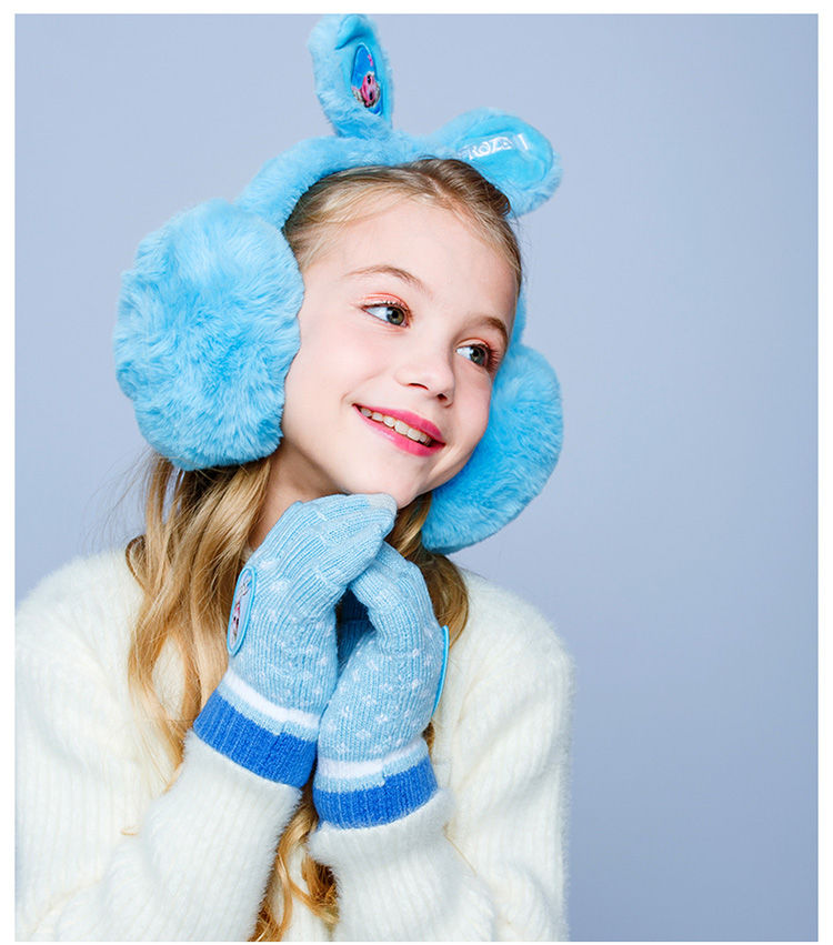 儿童耳罩女童冬季保暖毛绒可爱女孩折叠宝宝护耳防寒耳捂子 wkh001