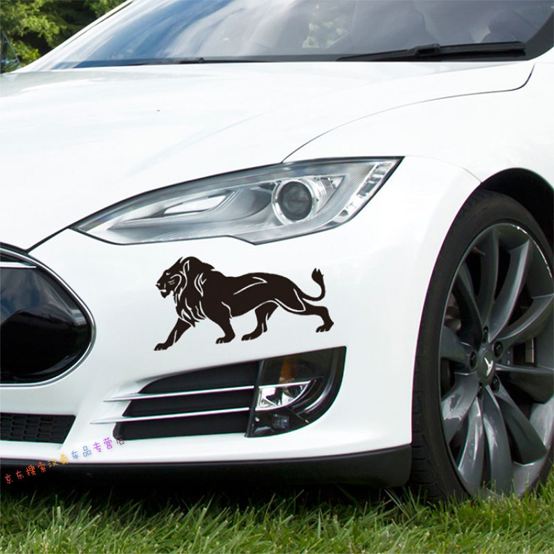 狮子图腾贴纸创意个性车贴遮挡划痕车身刮痕装饰汽车拉花改装防水