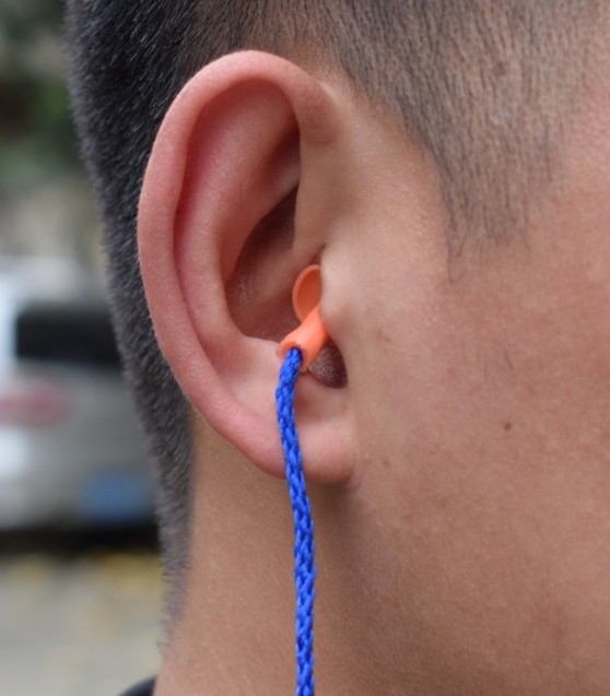 防噪音耳塞降噪音耳塞圣诞树型带线硅胶劳保工作型防护耳塞型耳塞5对1