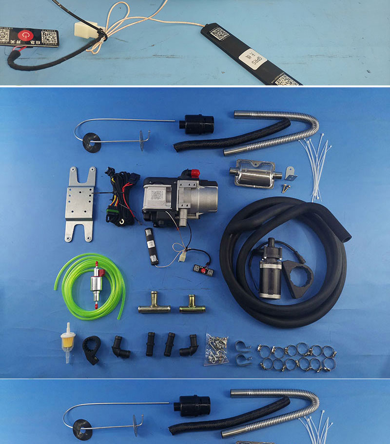 德孚水暖驻车加热器车载柴暖锅炉轿车皮卡发动机防冻液预热12v5kw白色