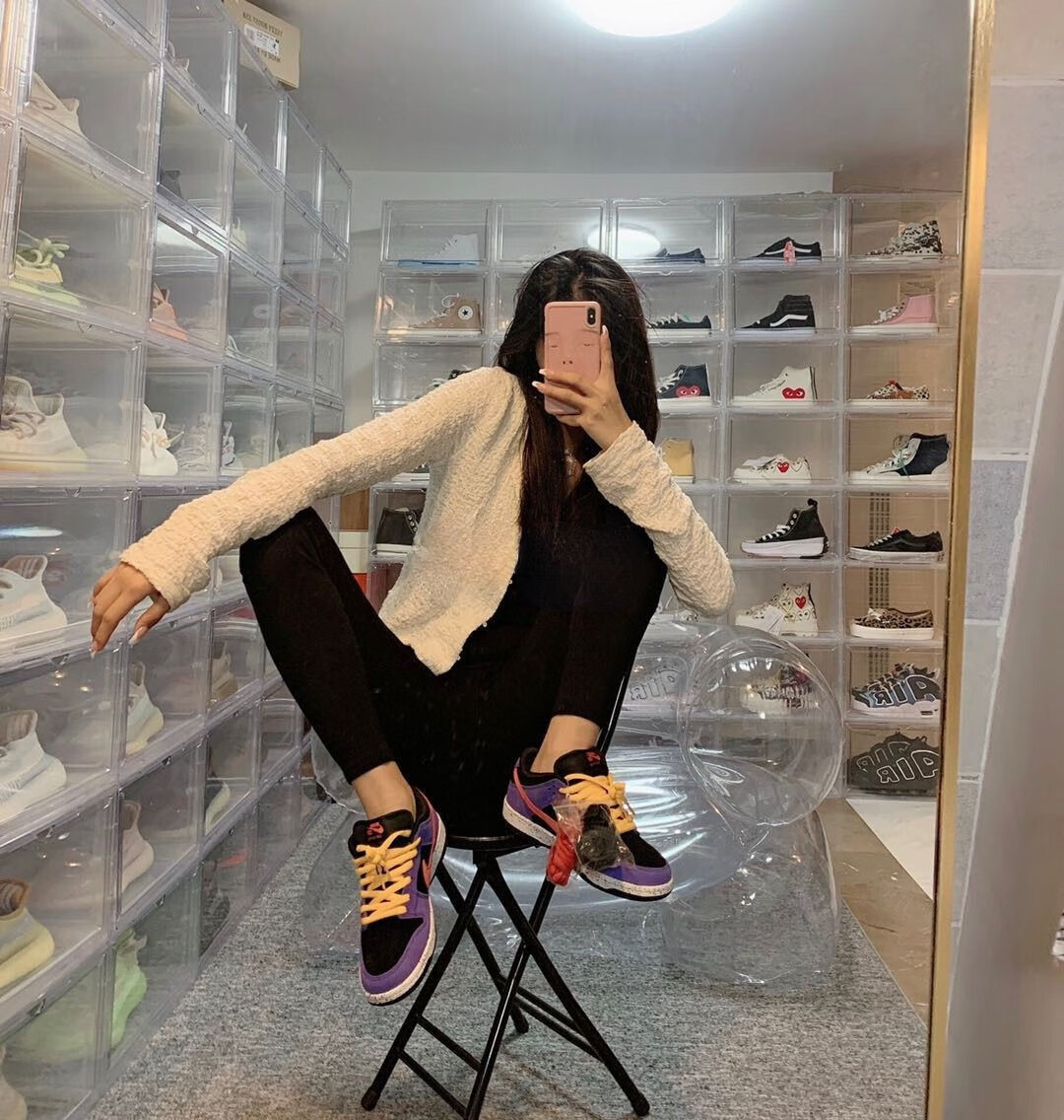 dunksb低帮休闲板鞋low影子灰万圣节冰雪奇缘休闲板鞋 dunk紫金湖人