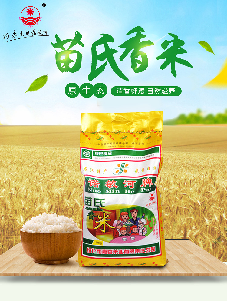 苗氏香米5kg10斤东北大米黑龙江长粒香当年新米产地