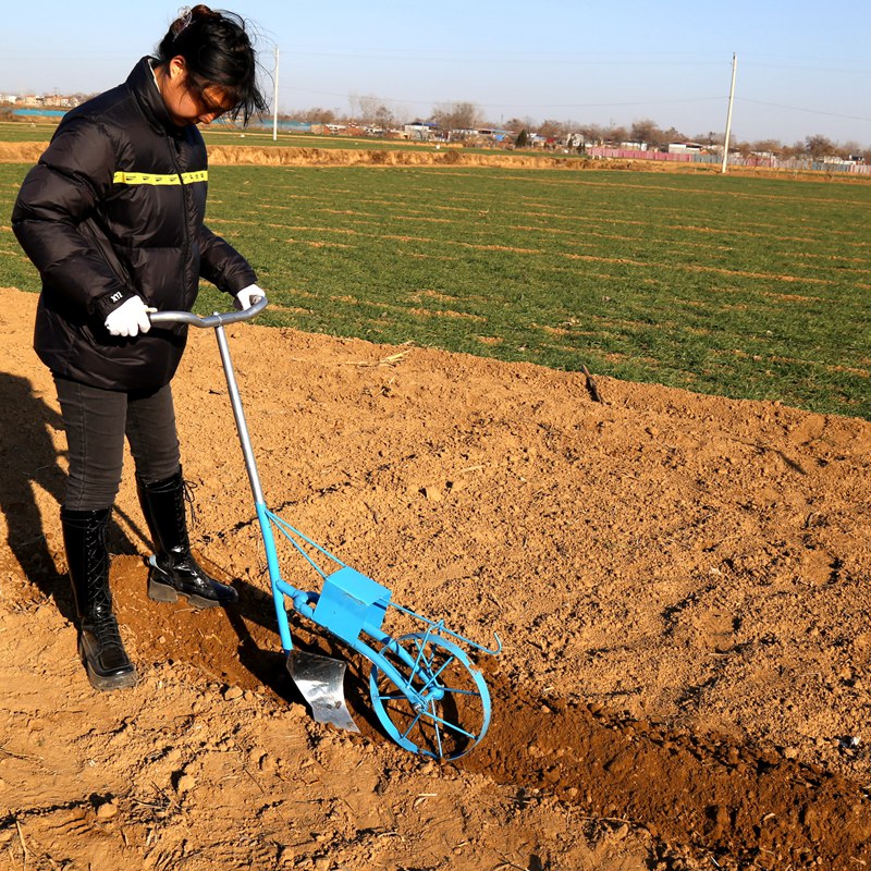 犁地机小型农用除草工具开沟挖地培土人工锄草耕地翻土松土神器锄草