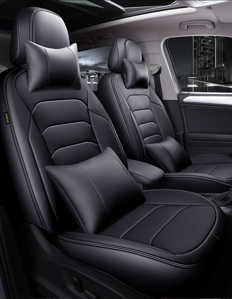 全包专用20/19/17/16款全包围真皮座垫四季通用黑色座椅套专款坐垫