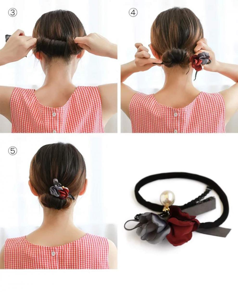 精选好礼韩版盘头发编发器丸子头盘发器花苞头懒人神器扎头发饰品发饰