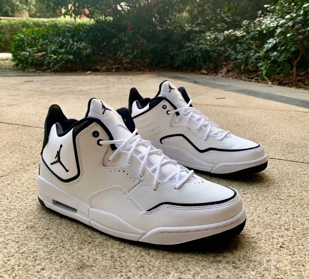 air 乔23 courtside aj2312 简版aj3 小闪电 小藤原浩 气垫运动鞋 黑