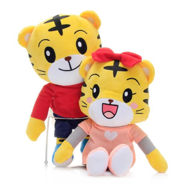 巧小虎玩偶毛绒玩具小花妹妹公仔桃乐比手偶公仔布娃娃小花玩具女孩