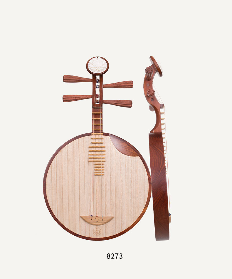 北京星海(xinghai instrument)月琴8273特氏古夷苏木红木西皮二黄月琴